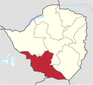 Южный Матабелеленд на карте