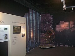 Processus d'élaboration du vin dans le Museo de la Uva y el Vino.