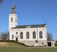 Die wiederaufgebaute Kirche in Fulton, Missouri