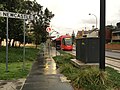 Newcastle Beach light rail stop, Jan 2021