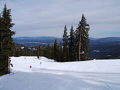 Looking southeast from the back of the summit of Northstar.