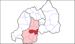 Distretto di Nyanza – Mappa
