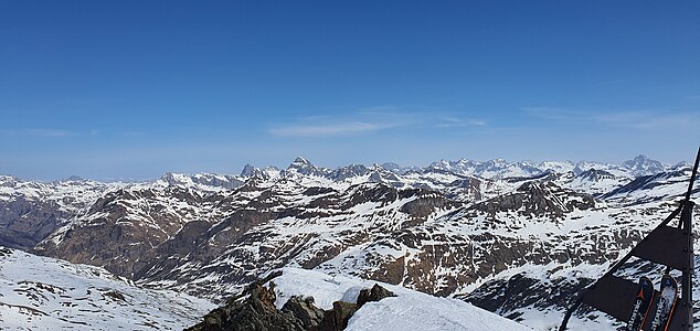 Oberhalbsteiner Alpen, aufgenommen vom Pizz Gallagiun