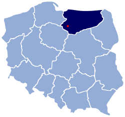 Розташування міста Iława