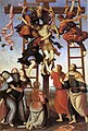 Políptico de la Annunziata de Perugino, 1504-1507, un "Descendimiento" -Garibaldi, fuente citada en Polittico dell'Annunziata-.