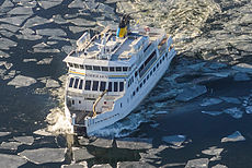 Söderarm i Lindalssundet februari 2013.