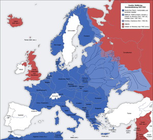 Nazi conquests in Europe during World War II.
