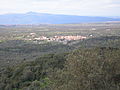Veduta del comune di Sennariolo da Cuglieri.