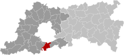 Ligging van Rhode-Saint-Genèse in die provinsie Vlaams-Brabant