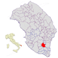 Collocatio finium municipii in Provincia Lupiensi.