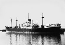 10,198 GRT cargo ship Rhexenor in 1953 StateLibQld 1 169059 Rhexenor (ship).jpg