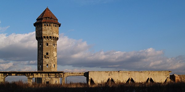 Katowice Szopienice. Wieża ciśnień w zespole dawnej huty cynku Autor: Andrzej Stempa