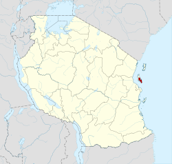 Tanzania UngujaCentralSouth location map.svg