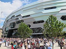 The Leeds Arena building was named the "best new venue in the world" in 2014 by the Stadium Business Awards. The Leeds First Direct Arena.jpg