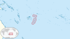 Localización de Tonga.