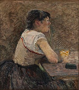 Henri de Toulouse-Lautrec. The absinthe drinker in Grenelle, 1886.