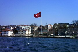 Die Turkse vlag op die Bosporus