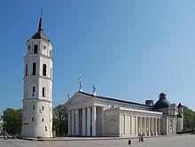 Vilnius Cathedral is the heart of Christian spiritual life in Lithuania. Vilnius cathedral.jpg