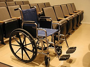 Wheelchair seating in a theater (i.e. giving a...