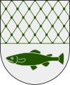 Östhammarin kaupungin vanha vaakuna, jota myös Östhammarin kunta käytti vuosina 1971–1973.