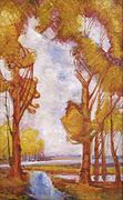 「オーク、金色の秋」(1918)