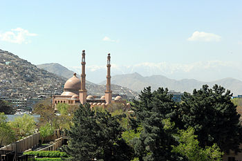 A view of the Haji Abdul Rahman Mosque in Kabu...