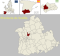 Розташування муніципалітету Алькала-дель-Ріо у провінції Севілья