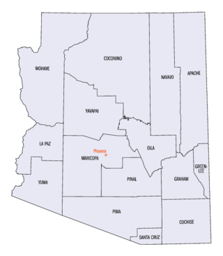 Comtés de l'État de l'Arizona