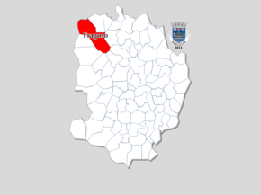 Localização no município de Barcelos