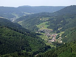 Blick vom Bauernkopf ins Renchtal