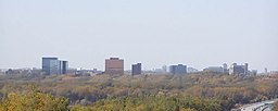 Bloomingtons skyline i oktober 2006.