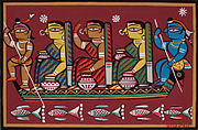 Boating by Jamini Roy.