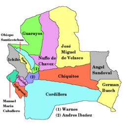 Các tỉnh thuộc vùng Santa Cruz
