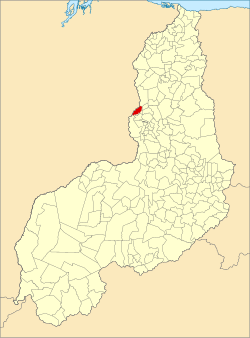 Localização de Nazária no Piauí