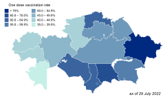 COVID-19 vaccination coverage in Kazakhstan by region.svg