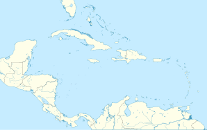 Localisation sur la carte des Caraïbes