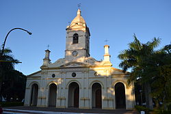 St. Claire's Cathedral in Villarrica. Catedralvilla.jpg