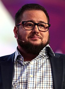 Chaz Bono, musician, writer and actor, whose parents are Cher and Sonny Bono. Chaz Bono by Gage Skidmore 2.jpg