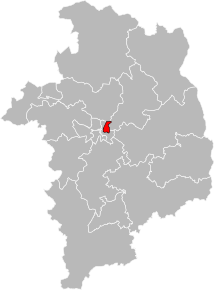 Poziția localității Cantonul Bourges-3