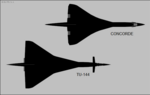 Vignette pour Différences entre le Concorde et le Tupolev Tu-144