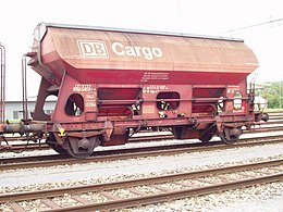 Wagon-trémie couvert Tdgs de la DB.