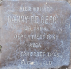 Stolperstein für Danny de Beer