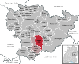 Deggingen - Localizazion