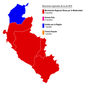 Elecciones regionales de Ica de 2018