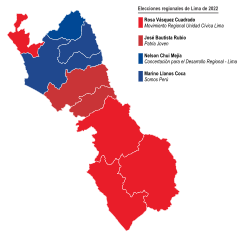 Elecciones regionales de Lima de 2022