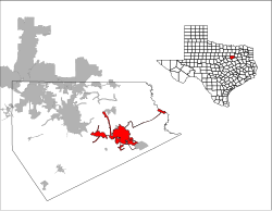 Vị trí trong Quận Ellis, Texas