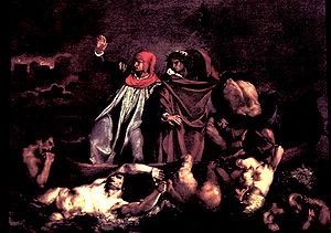 The Barque of Dante by Eugène Delacroix.