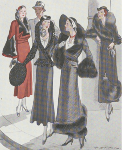 Fashion plate from France, November 1931.