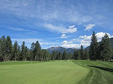 Fairway and rough, Spur Valley Golf Course, Radium Hot Springs, Canada First Hole, Spur Valley Golf Course - panoramio.jpg