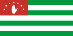 Flag of Abkhazia (Limited recognition) (Europe)
